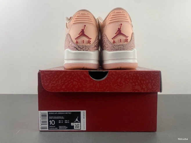 Rep TBK Jordan Air 3 HJ0178-600 Day (W) Valentines 0817